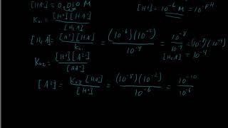 Calculating pH of Diprotic Acids  Examples [upl. by Hgielac]