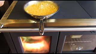 Obadiahs North Wood Cookstove  Cooking with the Cooktop [upl. by Ahseiuqal]