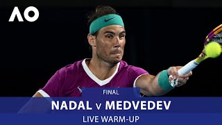 LIVE Nadal v Medvedev WarmUp Rod Laver Arena  Australian Open 2022 [upl. by Warila]