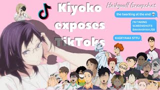 Haikyuu Kiyoko exposes TikToks ✨ Pt1 [upl. by Hannasus]