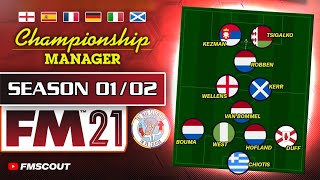 Play CM 0102 on Football Manager  FM 2021 Retro Database  15 Year Simulation [upl. by Haile]