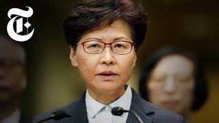 Who is Carrie Lam the Leader of Hong Kong  NYT News [upl. by Ehtiaf545]