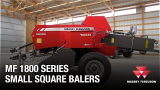 Field Settings and Adjustments on MF 1800 Series Small Square Balers [upl. by Suravart]