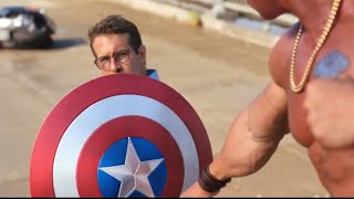 Free Guy  Ryan Reynolds with Captain Americas Shield [upl. by Telford581]