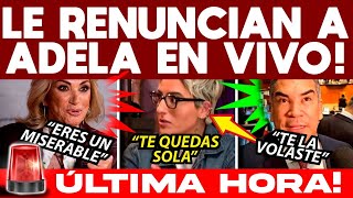 SHOCK EN SET LE RENUNCIAN A ADELA EN VIVO MANO DERECHA LA MANDÓ AL C4RAJO NI LE QUISO PAGAR [upl. by Ennairb]