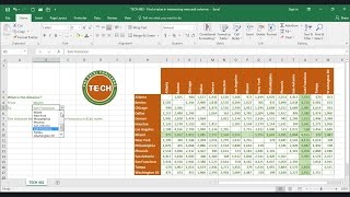 TECH002  Find a value in intersecting rows and columns in Excel [upl. by Ehctav]