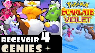 Reçois Les 4 GÉNIES ☆  Pokémon Écarlate amp Violet [upl. by Tnemelc]