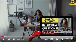 Payroll Specialist Interview Questions and Answers  Strategy To Ace Payroll Specialist Interview [upl. by Etiuqal693]