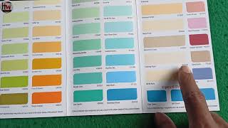 Color catalogue berger paints l Making colour charts [upl. by Kathe]