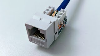 Connect Cat6 cable to jack [upl. by Ieppet]