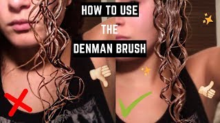 How To Use The Denman Brush [upl. by Killigrew897]