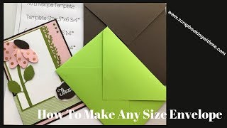 How To Make Any Size Envelope [upl. by Anirrak]