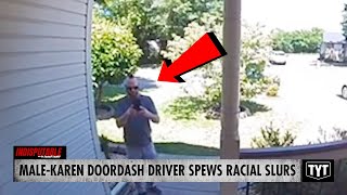 WATCH DoorDash Driver Caught Hurling NWord At Customer [upl. by Kelly]