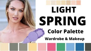 LIGHT SPRING COLOR PALETTE FOR WARDROBE AND MAKEUP [upl. by Range]