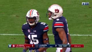 Football Highlights 2017 No 6 Auburn vs No 1 Alabama [upl. by Nylatsirhc]