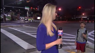 FOX 5 DC reporter hilariously interrupted by screaming boy  FOX 5 DC [upl. by Cletus]