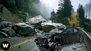 Tragic Moments Shocking Massive Rockfalls amp Landslides Filmed Seconds Before Disaster Quickly [upl. by Ahsiened]