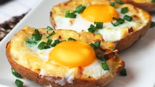 Twice Baked Potato with Egg on Top [upl. by Orms]