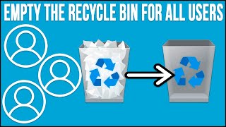 How to Empty the Recycle Bin for All Users on Your Computer [upl. by Notecnirp921]