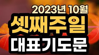 대표기도 예시ㅣ10월 셋째 주일예배기도 모음 ㅣ 10월 3주 대표기도문 모음 ㅣ대표기도가 어려운분들을 위한 기도예시문 ㅣ 2023년 10월 주일 예배 대표기도 준비 [upl. by Sutsuj380]