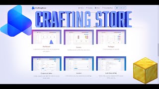 Minecraft Webstore  CraftingStore Showcase [upl. by Gorey]