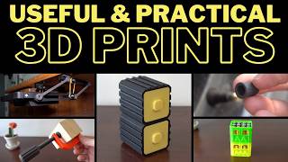 10 USEFUL Things to 3D Print First  Practical 3D Prints [upl. by Riella]