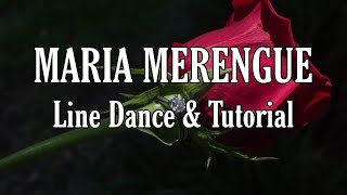 MARIA MERENGUE  Line Dance Dance amp Tutorial [upl. by Enrak]