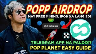 POPP To the Moon FREE AIRDROP sa Telegram  PWEDE KA MAG MINA NG LIBRE Under Taiko at Mantle OKX [upl. by Raddie402]