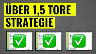 Sportwetten Meine Über 15 Tore Strategie [upl. by Thomasa]