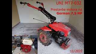 Malotraktor MT7032 prestavba [upl. by Marb]