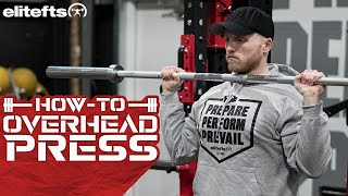 How To Overhead Press  5 Quick Tips [upl. by Nwadrebma]