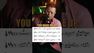 You Raise Me Up  TENOR SAXOPHONE SHEET MUSIC [upl. by Anastasia]