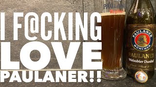 Paulaner Weissbier Dunkel Review [upl. by Kosse]