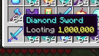 I secretly used Looting 1000000 in Minecraft UHC [upl. by Lecirg]