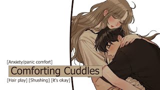 ASMR Falling asleep on your girlfriend’s chest hair play anxietynightmares reassurance [upl. by Nowd283]