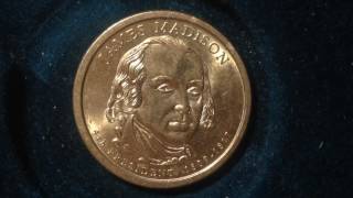 Presidential Dollar Coin 2007 James Madison [upl. by Odlaniger]