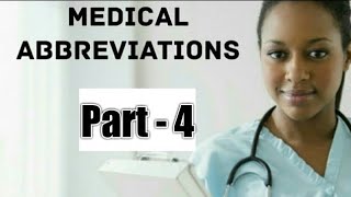 Medical abbreviations nurses and doctors [upl. by Nitsirc286]