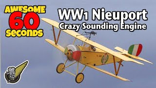 WW1 Nieuport 11 With Rotary Engine In 60 Seconds [upl. by Adeys]