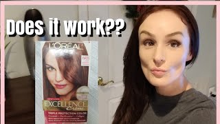 Review on box dye hair color  Loreal Excellence Creme 6RB Light Reddish Brown [upl. by Ativad]