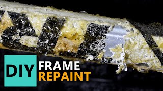 How to Repaint Bike Frame  Step by Step Samurai and OneTake Paint  BIKE RESTORATION [upl. by Byrn]