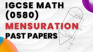 IGCSE Math  Mensuration Past Paper Questions [upl. by Grayce]