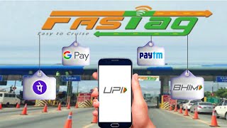 How To Recharge FASTag Via PhonePe Google Pay BHIM [upl. by Irwin]