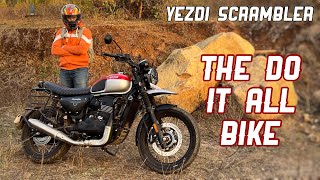 Yezdi Scrambler Detailed Review  The “DO IT” ALL Motorcycle 🔥 [upl. by Emelda466]