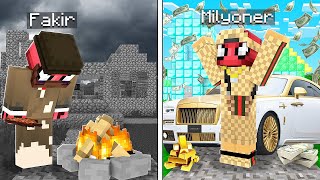 1000 ZENGİN FERİTED VS 1 FAKİR FERİTED  Minecraft [upl. by Yelwar807]