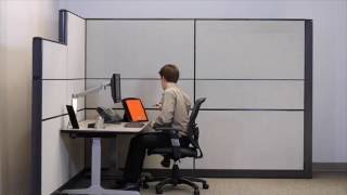 Workrite Ergonomics SierraFundamentals Programmable Control Setting Preset Heights [upl. by Ruelu]