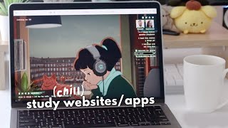 6 chill study websitesapps for students ✨ [upl. by Ayiotal]