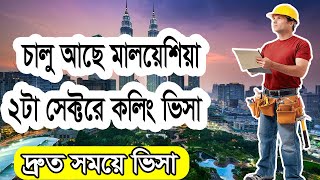 মালয়েশিয়া ভিসা চালু হয়েছে  Malaysia work visa Update 2024 [upl. by Ellenohs613]