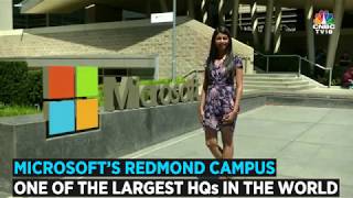 Inside Microsofts Campus in Redmond WA  CNBC TV18 [upl. by Nolahs323]