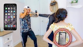 Destroying My Dads Phone Then Giving Him A iPhone 11 GONE WRONG [upl. by Akitahs]