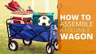 How to assemble a foldable wagon [upl. by Newg451]